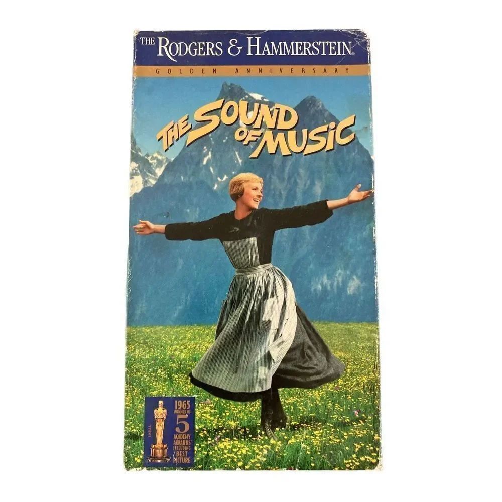 The Sound Of Music Double VHS Tape Vintage Movie 80s 90s Y2K Family Kids Electro